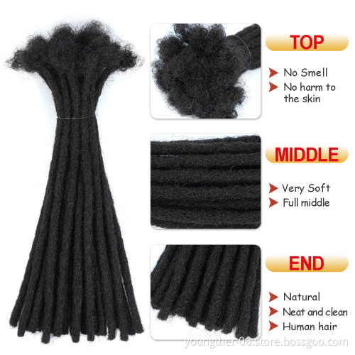 Human Hair Extensions Crochet Dreadlocks Braiding Hair Men Virgin Afro Kinky Curly Hair Crochet Dreadlocks
